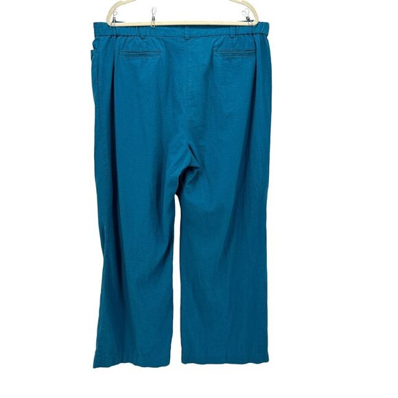 Pendelton Plus Linen Rayon Blue Pants Womens 20W - Picture 4 of 9